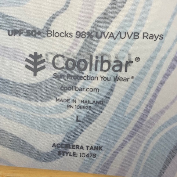 Coolibar Women's Sleeveless Athletic Top Size L w UV Protection - Picture 5 of 9